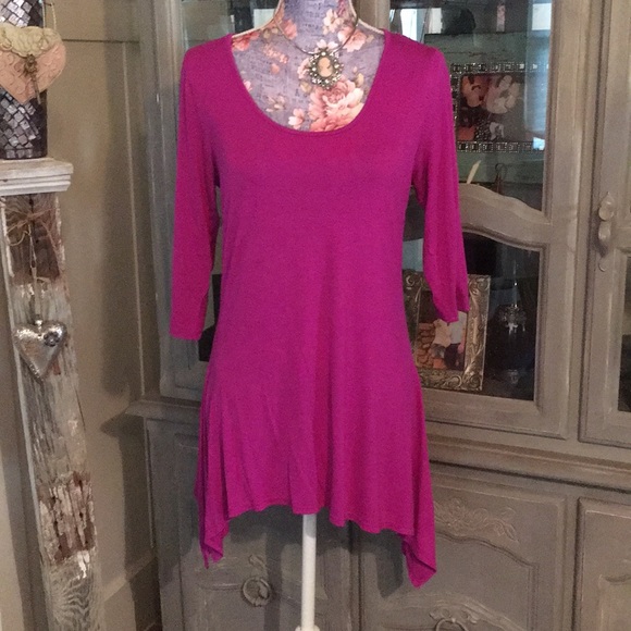 Anthony Originals Deep Fuchsia Top sz Small - Picture 3 of 7